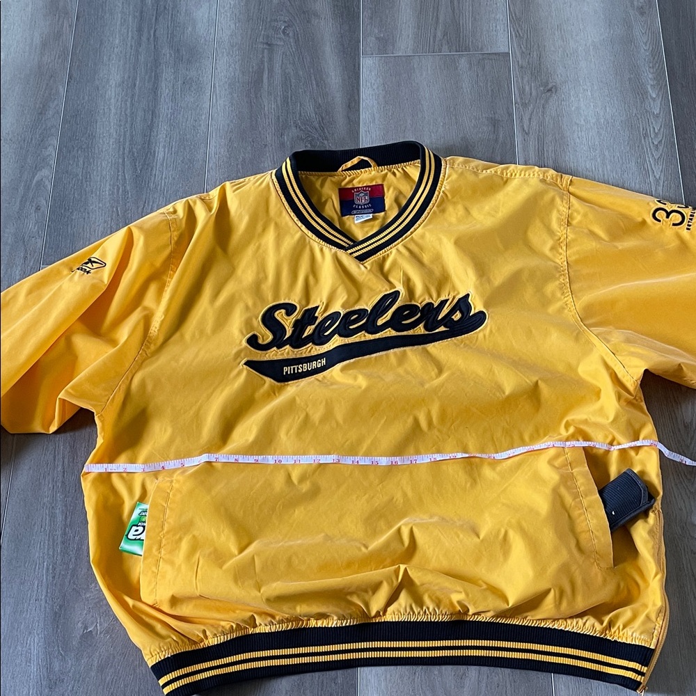 Reebok Gridiron Classic Pittsburgh Steelers Pullover Men’s Lined Jacket - Picture 5 of 8